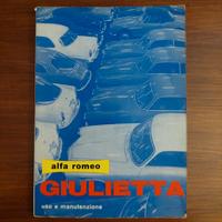 Uso e Manutenzione Alfa Romeo Giulietta 1962