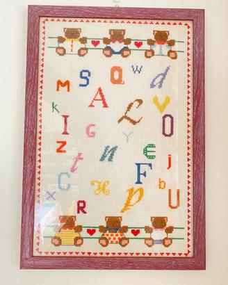 Quadro a punto croce - bambini