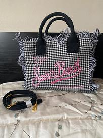 Borsa con tracolla pied de poule Vanity S. Barth
