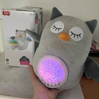 Gufo proiettore con luci musica sensore di pianto