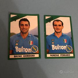 Giordano e Ferrario (Napoli) Panini 1987-88 velina