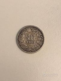 Svizzera, Confederazione: 1/2 franco 1903