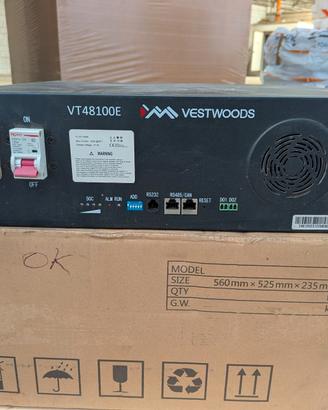 Batterie vestwood 48100 fino a 8 paralleli da 5kwh