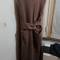 Abito Zara soft marrone nuovo caldo e comodo 