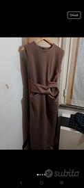 Abito Zara soft marrone nuovo caldo e comodo 