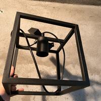 Lampadario moderno cubo nero