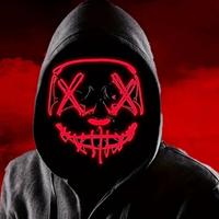 Maschera halloween LED