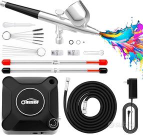 oasser Mini Kit aerografo,Airbrush con compressor