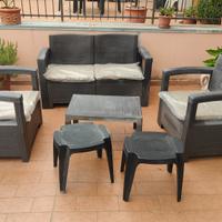 set divano per giardino 