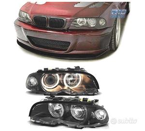 FARI BMW E46 2 PORTE 99-03 ANGEL EYES FONDO NERO