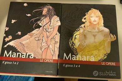 Lotto 2 albi milo manara le opere il gioco 1-2-3-4