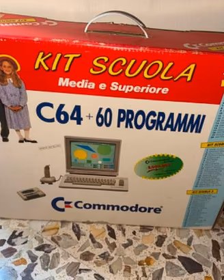 Commodore 64 C Kit Scuola Vintage COME NUOVO