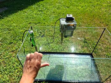 ACQUARIO 60L POMPA E RISCALDATORE