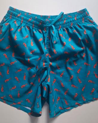 costume mare uomo tezenis taglia L azzurro 