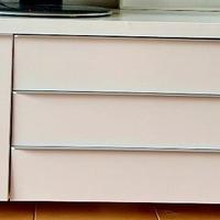 Mobile seminuovo, multiuso, bianco lucido180x40x50