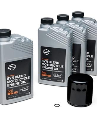 Kit Cambio Olio Harley-Davidson SYN Blend Olio Mot