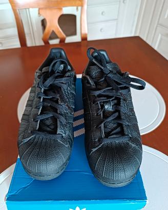Adidas superstar w black 