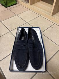 Mocassini uomo blu n. 42 antica cuoieria