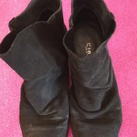 Stivaletti Cinti scamosciati n. 39 neri