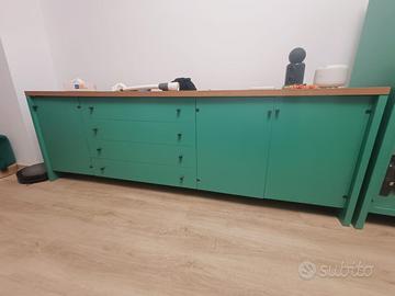 🪵 credenza + vetrinetta betulla masello 🪵