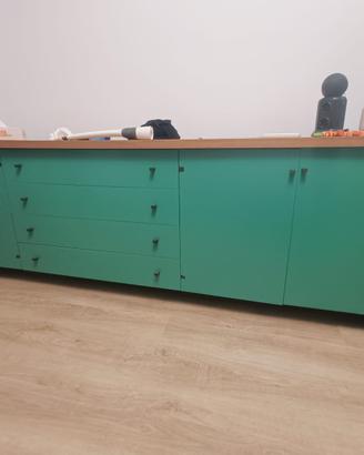 🪵 credenza + vetrinetta betulla masello 🪵
