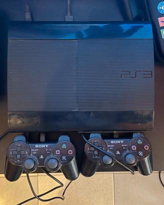 Console ps3 + 2 controller + 46 giochi