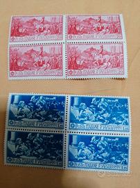 Francobolli Regno  Ferrucci  2 quartin  + 1 coppia