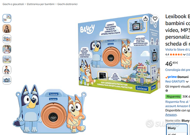 Macchina fotografica Bluey NUOVA