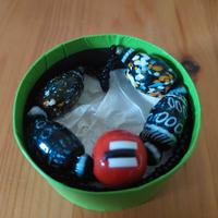Collana bigiotteria perle in vetro