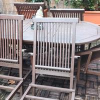 Set Giardino in Legno +  6 Sedie