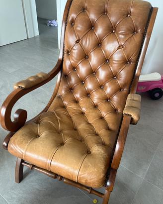 Poltrona in pelle