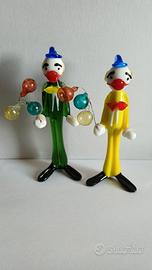 Pagliacci in stile vetro di Murano | 13cm