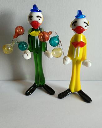 Pagliacci in stile vetro di Murano | 13cm