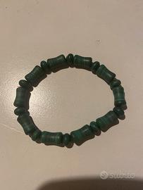 Braccialetto donna in pietra verde