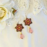 orecchini ad uncinetto fatti a mano