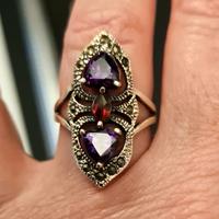 Anello argento vintage Art Deco