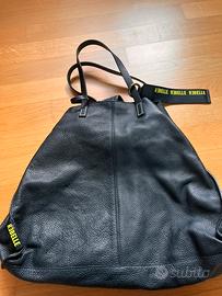 Borsa in pelle nera donna