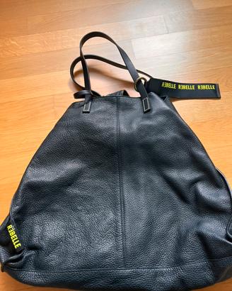 Borsa in pelle nera donna