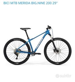 MTB MERIDA BIG.NINE 200 29'' M (17) BLU-WHITE
