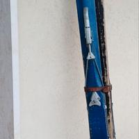 Scii legno blu anni 50-60 made in italy
