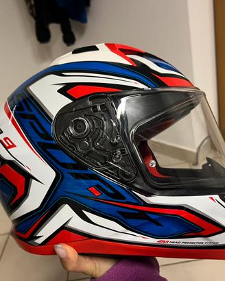 Casco integrale Givi 50.9 ATOMIC Bianco Blu Rosso