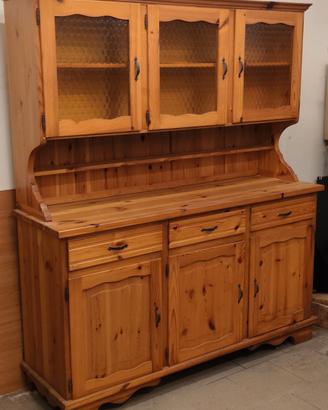 Mobile vetrinetta credenza in legno