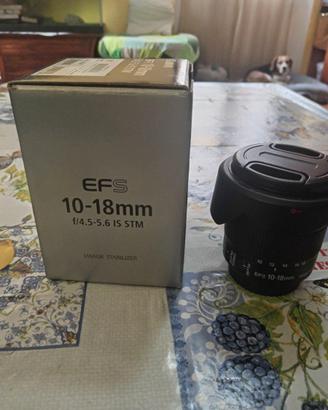 Obiettivo Canon EF-s 10-18mm is stm