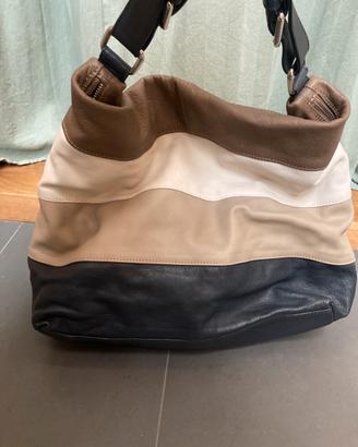 Borsa in pelle multicolor