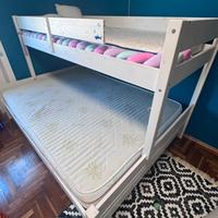 Letto a castello legno  una piazza e mezza