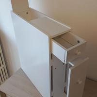 Mobile bagno bianco salvaspazio