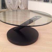 Tavolino cristallo rotondo di design