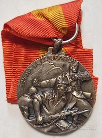 Medaglia battaglia di Bilbao guerra di Spagna