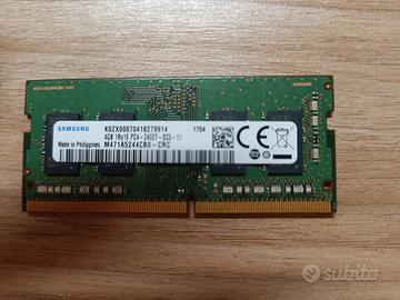 RAM Samsung ddr4 da 4GB 2400MHz