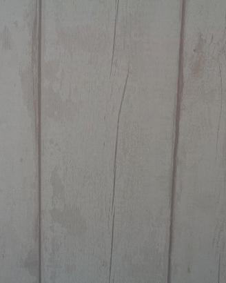 Carta da parati effetto legno, bianco, grigio